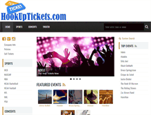 Tablet Screenshot of hookuptickets.com